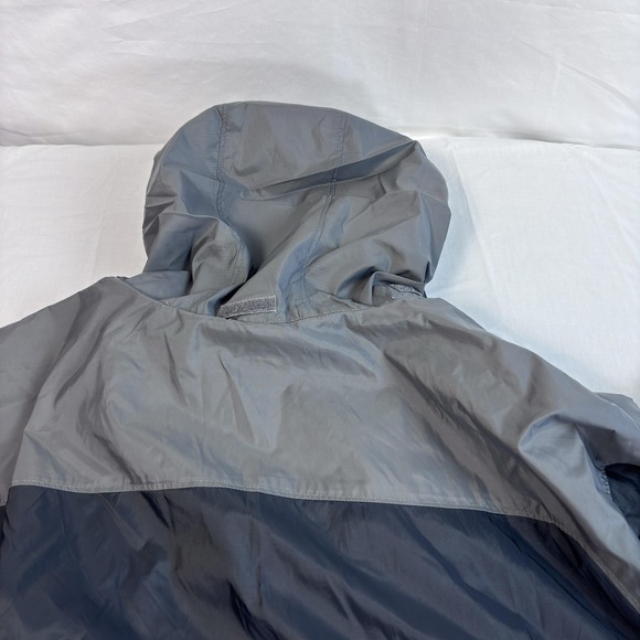 Columbia Jacket Mens XL Gray Black Omni-Shield Hooded Windbreaker Lightweight - Picture 4 of 11